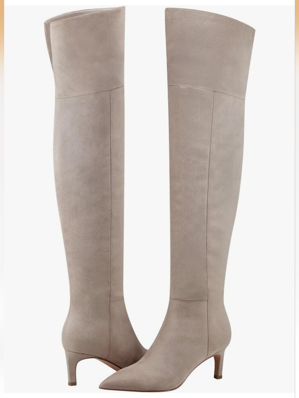 Marc Fisher NEW Size 10: Over-the-Knee Pointed-Toe Knee High Boots in Taupe